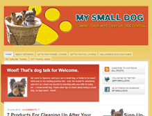 Tablet Screenshot of mysmalldog.com
